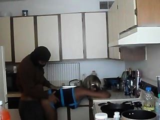 girl fucked in front her husband in kitchen tied up