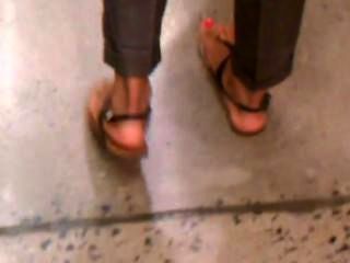 candid feet sandals
