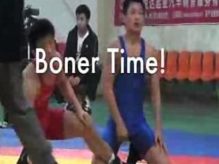 gay oil wrestling boner