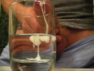 mistress makes slave drink his own cum