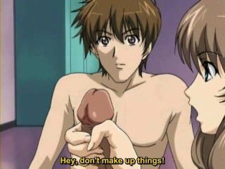 redhead threesome hentai