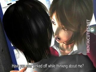 mosaic lusty anime chick gives oral sex